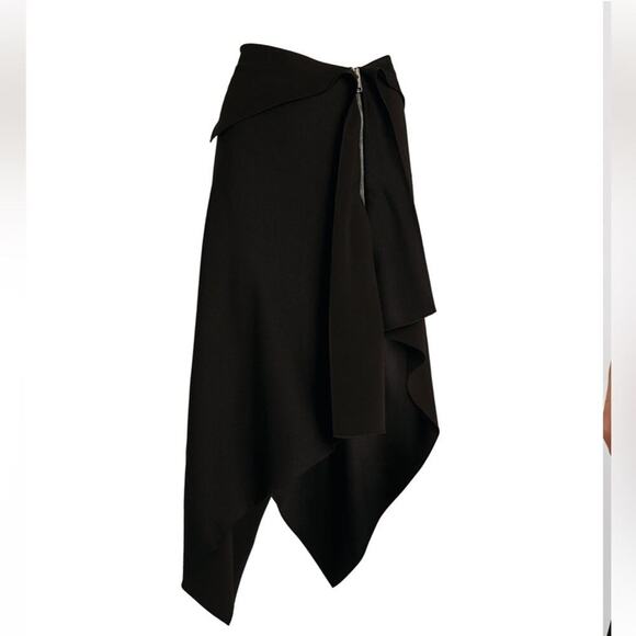NWT Givenchy Black Asymmetrical Skirt Size 2 MSRP $1770 - Picture 4 of 11